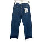 NWT EVIDNT Malibu High Rise Two Tone Kick Flare Jeans 26 Blue Photo 2