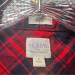 J.Crew Factory Red/Navy Plaid Boy Fit Button Up Shirt size SP Photo 1