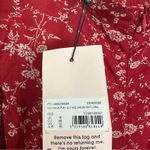 Missguided High Neck Puff Sleeve Midi Dress Red Floral Size US 12 NWT Photo 13