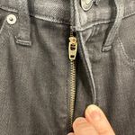 Madewell Size 25 Stovepipe High Rise Skinny Black Denim Jeans Moto NWT Photo 5