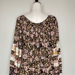 Billabong  Boho Gypset Floral Tassel V-neck Mini Dress Photo 9