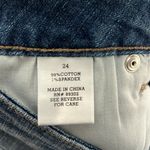 Altar'd State NWT Altar’d State Jean Shorts Womens 24 Distressed Crochet Cottagecore Festival Photo 4