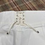 Armani Collezioni Cream Wide Leg Pants Photo 6