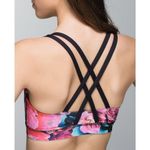 Lululemon Energy Bra Secret Garden Black Sz 6 Photo 1