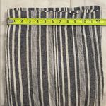 Banana Republic  Striped Linen Blend Cropped Wide Leg Pants Womens Size Large Photo 8