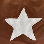 Brown and white ribbed reworked star shirt Photo 3