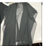 Cejon‎ Black Sheer Embellished kimono Open Front OS Size L Photo 2