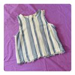 Altar'd State ★ Altar’d State Linen Striped Crop Top - Blue/White ★ Photo 2