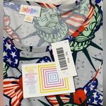 LuLaRoe  Irma Top NWT Tunic Dress Printed Patriotic 4th of July Shirt size 3XL Photo 10