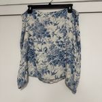 Reformation  Margot Floral Mini Skirt Pompadour Light Blue Photo 4