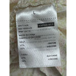 Sophie Rue Womens Blouse Off White Floral Elbow Sleeve V Neck Smocked Boho L New Photo 7