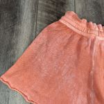 Free People Summertime Blues Coral Knit Shorts Photo 6