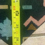 Vintage tapestry vest Camping Mountain Life Size Large Black Photo 6