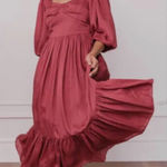 Jessakae Red Pear Midi Dress Photo 0