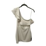 Lulus Enticing Behavior White Ruffled One Photo 1