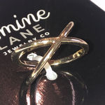 Jasmine Size 7 Lane Gold Tone Dainty Boho X Ring Photo 1