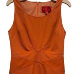 ZAC POSEN Z SPOKE SLEEVELESS FITTED ORANGE COCKTAIL PARTY DRESS 10 Photo 3