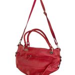 Tignanello Iconic Tote Glam Red, Leather Handbag Crossbody Convertible Purse NWT Photo 2