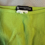 ZARA Lime Green Ribbed Crop Tank Top Photo 1