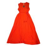 Matilda Jane NWT   Extra Large Orange Sleeveless Maxi Dress with Braided Belt Photo 1