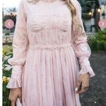 Ivy City Co NWT Last Songbird Pink Fairy Whimsical Modest Midi Dress Medium Photo 3