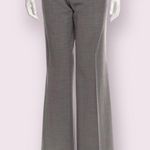 Tory Burch Mya Wool Flare Leg Black Dress Pants W Side Logo Button sz 0 Photo 0