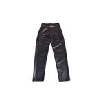 American Eagle  Black Faux Leather Cargo Straight Leg Pants Photo 5