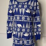 Old Navy Blue Bear Isle Matching Print Thermal-Knit Pajama Leggings. Size Small Photo 5