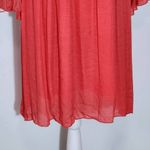 Rebellion  Coral Mini Dress with Lace Detail NWT Size Large Wedding Guest Dress Photo 3