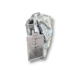 Nicole Miller  Silver Sequin Crossbody Bag Chain Strap Chevron Purse NWT Photo 8