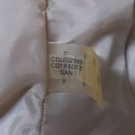 Calvin Klein Sheath Dress Beige Tan Stretch Jewel Neck Sleeveless Ruffle 6 Photo 8