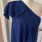 Farm Rio Linen Blend Leaf One-Shoulder Midi Dress. Size S. MSRP $285 Photo 6