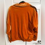 Adidas Women's Superstar Orange Velvet Zip-up Track Jacket US Medium Athleisure Photo 5