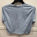 Nike  Women's Light Blue Crop Slim Fit Top Photo 4