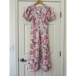Floral Sweetheart Midi Dress size medium Pink Photo 1