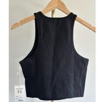 Mate the Label  Organic Stretch High Neck Tank in Jet Black, Size Small Photo 8