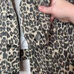 Mudd leopard print mob wife denim jacket size XS Photo 6