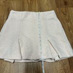 C&A Duda Beat Pink Tweed Pleated Mini Skirt Size Small Preppy Rosa Boucle Photo 10