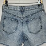 Veronica Beard Shiloh Denim Shorts Pebble Stone Wash Size 27 Button Fly Raw Hem Photo 7
