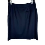 L.L.Bean  Black 100% Wool Classic Fit Straight Lined Above Knee Skirt Size 6 Photo 1