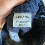 J Brand NWOT dark washed distressed mini a-line denim skirt Photo 4