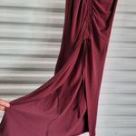 Women's Dress Size Small Burgundy Stretch Cocktail Party Dress Night Out Strappy Photo 2