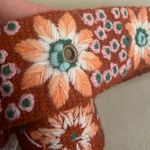 Free People Jenny Krauss Embroidered Belt wool, size small nwt Orange Photo 3