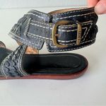 Frye  Boots Women’s Black Leather Sling Back Strappy Flat Sandals Size 8.5 M Photo 5