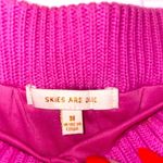 Skies Are Blue  Midi skirt Women medium Pink Crochet cottagecore knits split hem Photo 4