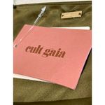 Cult Gaia Chantel Skirt in Cedar Green Large New Womens Satin Long Maxi Photo 9