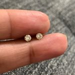 14kt Gold 0.25 cttw Diamond Solitaire Earrings Photo 1