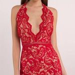 Tobi red lace up mini dress Photo 0