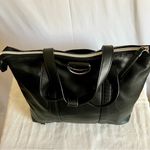 Victoria's Secret Large Black Handbag with Silver Eyelets Photo 2