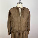 Vince Starry Dot Shirred Long Sleeve Dress Photo 3